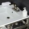 Kingston Brass VWP2522W4A6 25" Ceramic Console Sink (4", 3-Hole), Wht/Polished Nickel VWP2522W4A6 - alternate 6